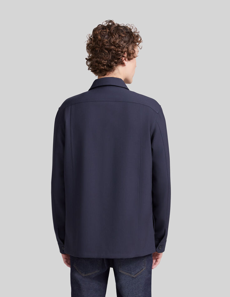 Marineblaues REGULAR-Herrensakko mit mehreren Taschen-4