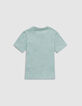 T-shirt vert bio sequins HOT WHEELS x IKKS garçon-3