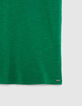 Women's mint lace-up back t-shirt-4