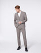 Men’s mink Prince of Wales check suit jacket -5
