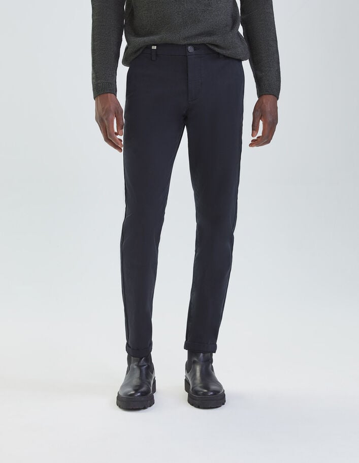 Pantalon chino SLIM noir Homme-2