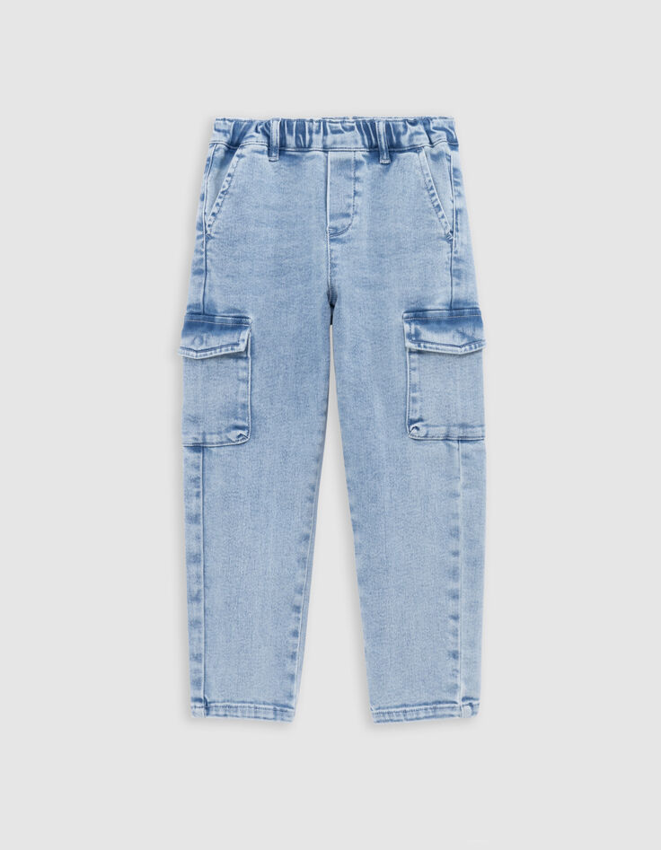 Jean JOGGER BATTLE bleu Waterless garçon-2