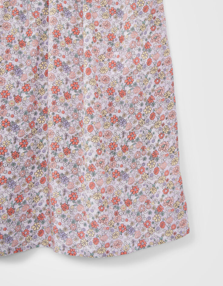 Lila jurk LENZING™ ECOVERO™ flower power print meisjes-4