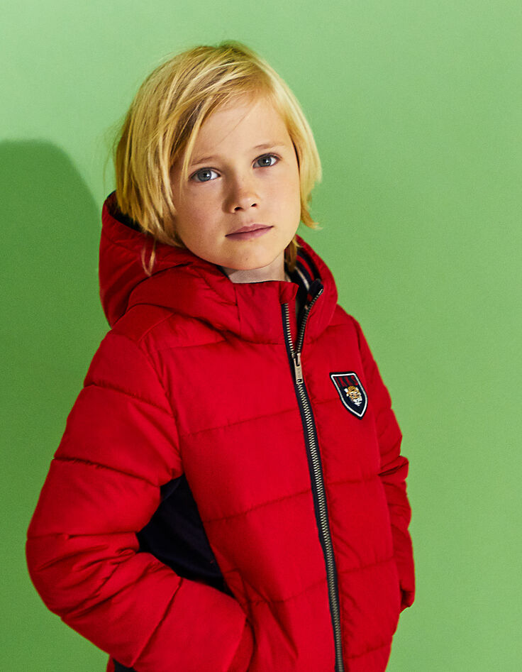 Rote Jungensteppjacke -2