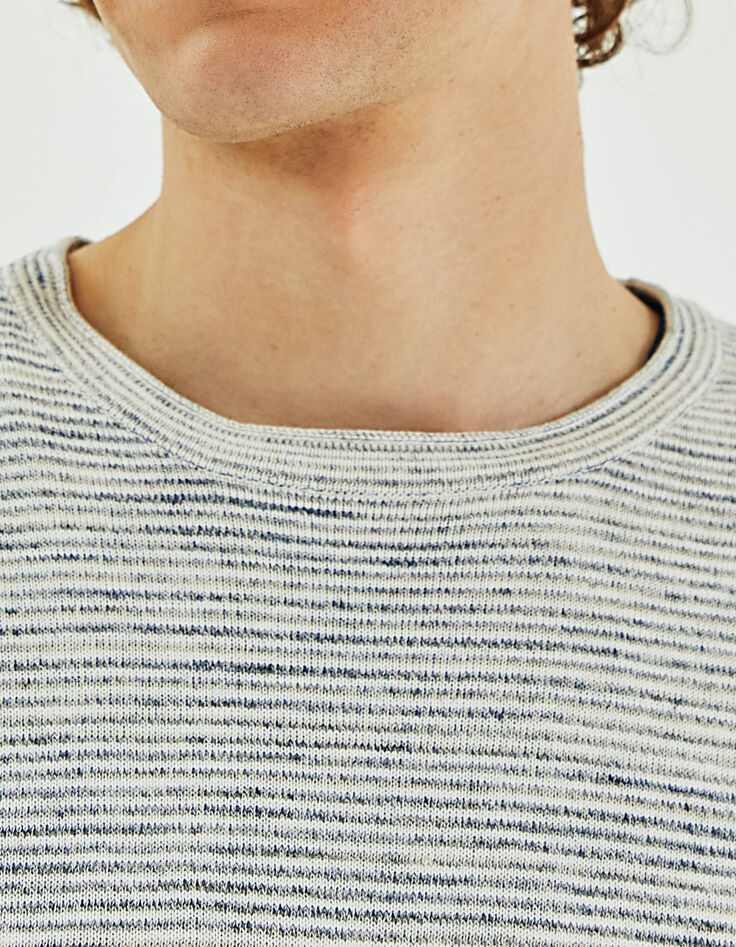 Men’s glacier micro-stripe knit sweaters-1 Men’s glacier micro-stripe knit sweaters-1