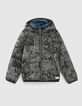 Boys’ blue and black Bandana reversible padded jacket-2