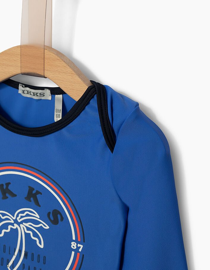 Tee-shirt bleu anti-UV bébé garçon -4