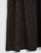 Women’s khaki and black animal print crepe long dress-3