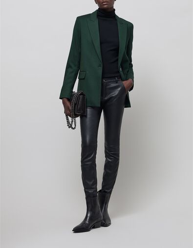 Women's emerald pinstripe suit jacket - IKKS