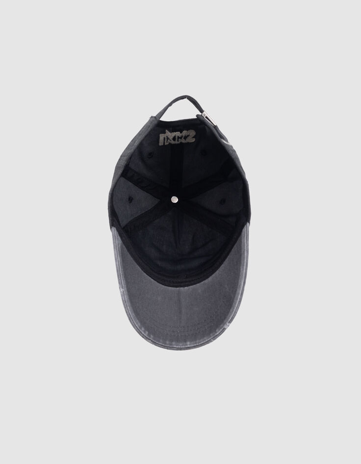 Zwarte en beige pet grijze klep jongens-7