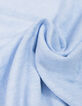 Men's sky slub knit sweater with rolled edges-6