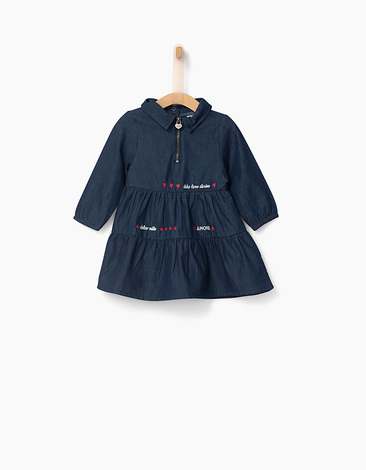 Vestido vaquero bebé niña-1