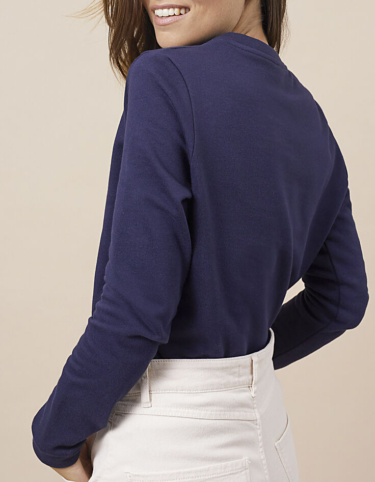Sweat marine à message I.Code-3