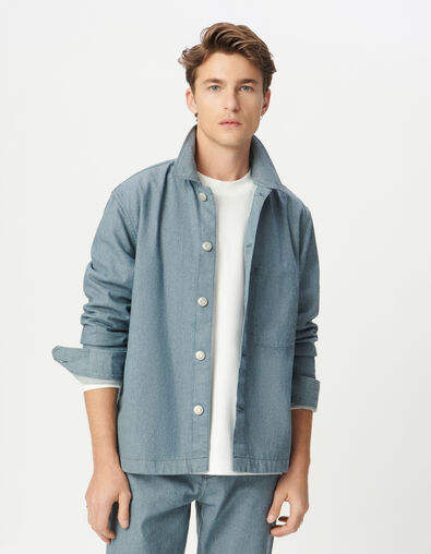 Veste en jean bleu esprit worker Homme - IKKS