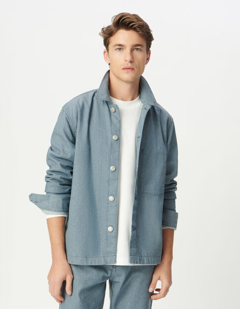 Blauw jeansjasje workerstijl heren - IKKS