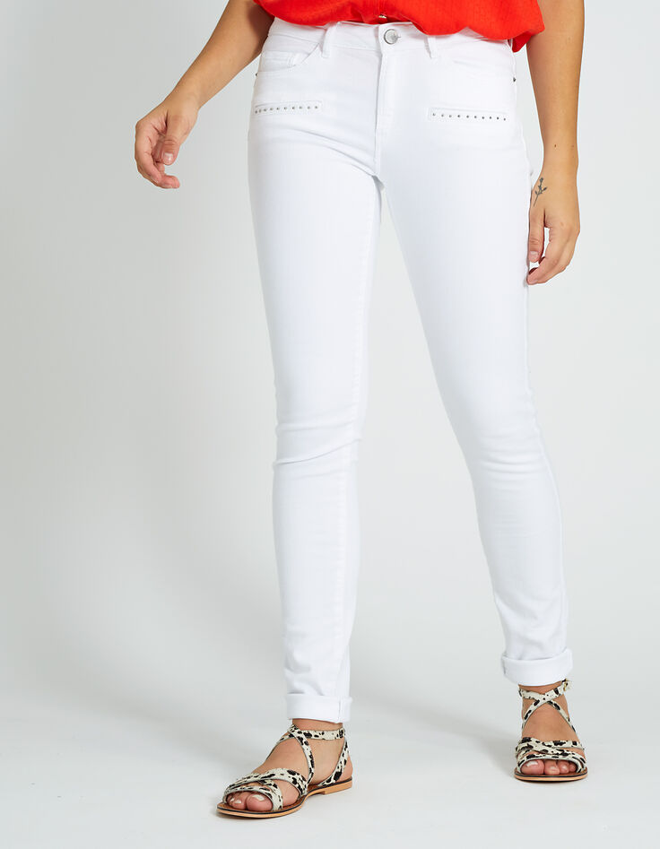 Gebroken witte skinny jeans I.Code-3