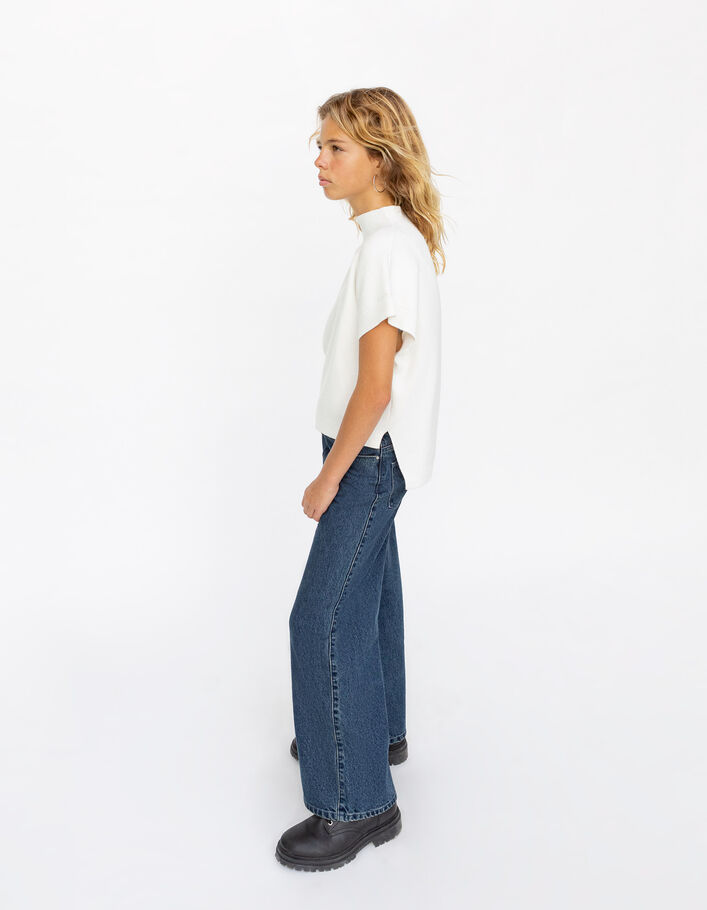 Vaqueros wide leg azules niña-2