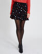 Falda negra estampado floral I.Code-2