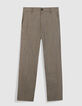Pantalon battle gris motif rayures Homme-5