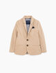 Boys' dark beige suit jacket-2