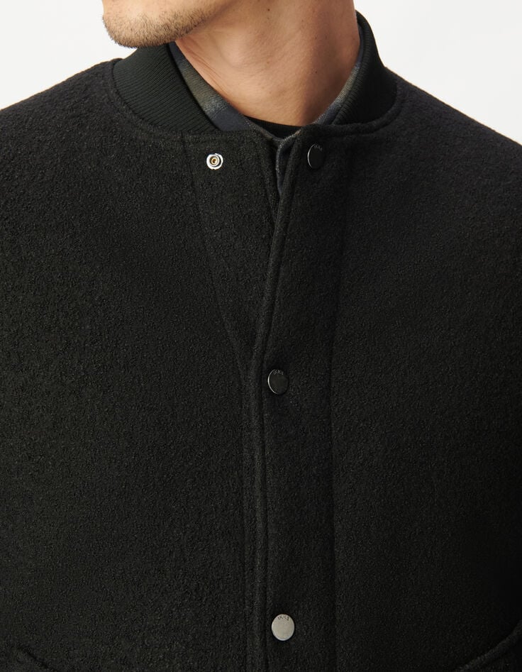 Schwarzer 2-in-1-Parka für Herren-7 Schwarzer 2-in-1-Parka für Herren-7