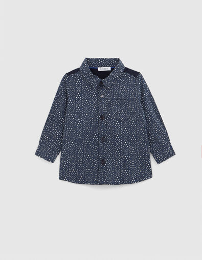 Camisa beb&eacute; ni&ntilde;o estampado estrellas azul marino - IKKS