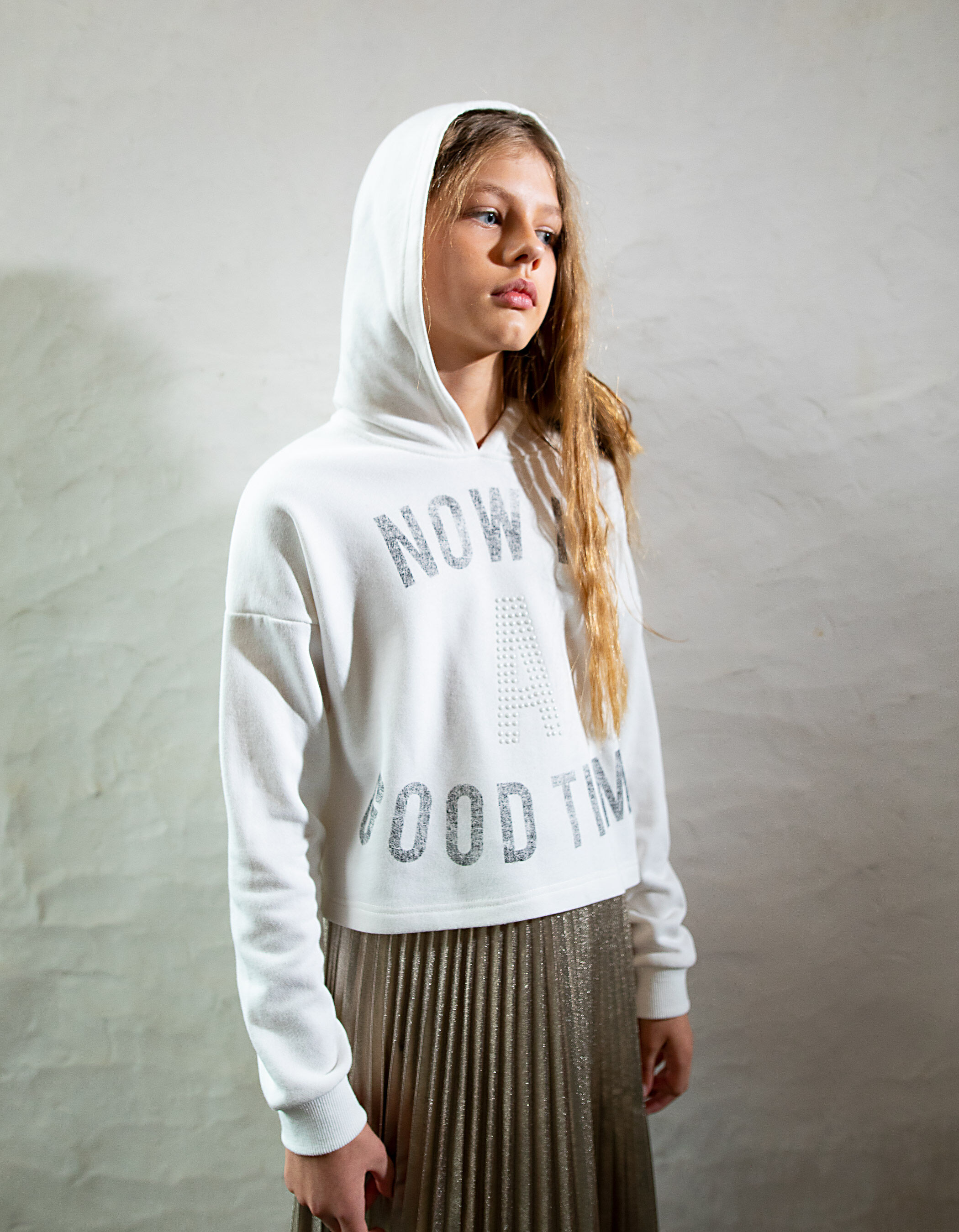 White slogan hoodie new arrivals