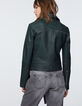 Women’s zip sleeve lambskin leather jacket-3
