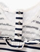 Camiseta blanco roto rayas navy IKKS PARIS niña-6