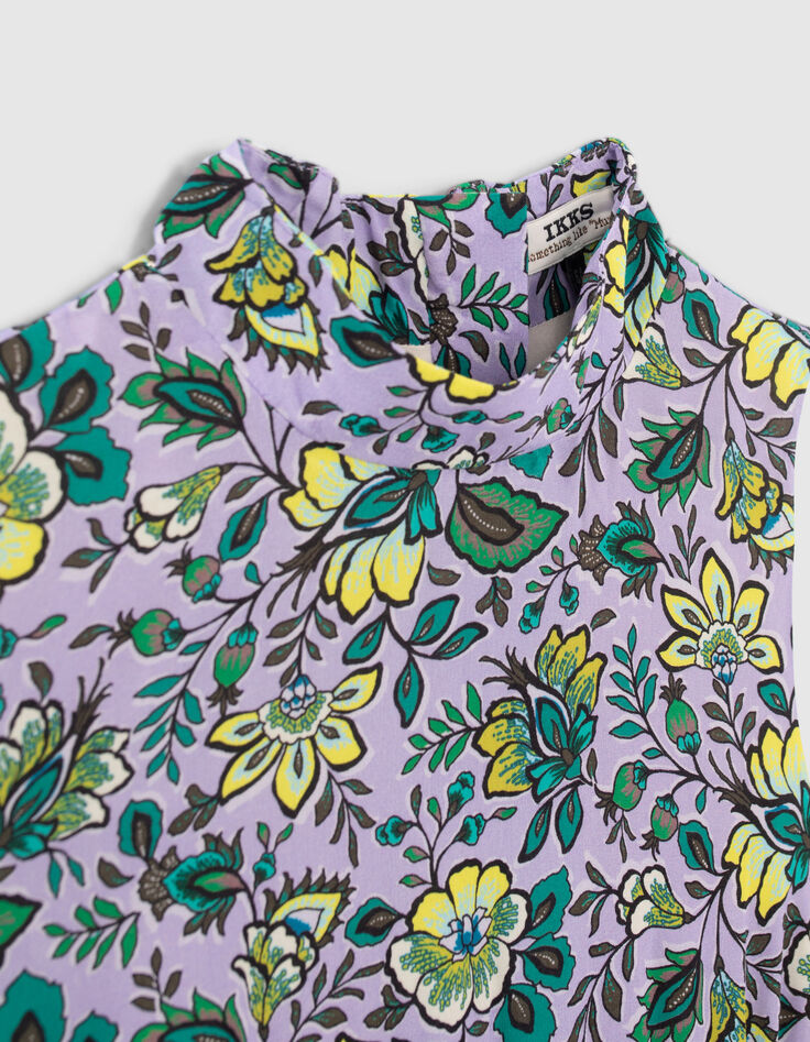 Girls’ lilac XL print mini me dress-3