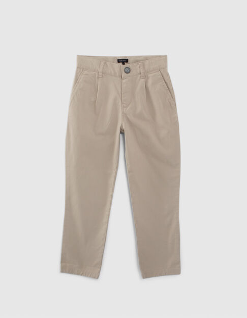 Boys’ beige chino trousers - IKKS