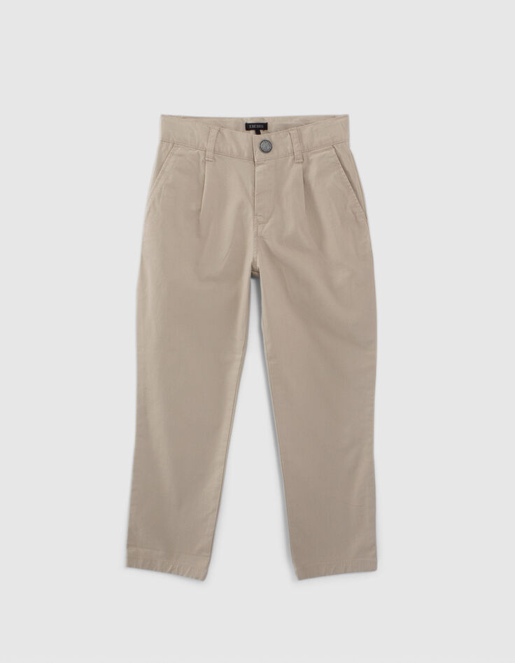 Beige Jungen-Chinohose-3