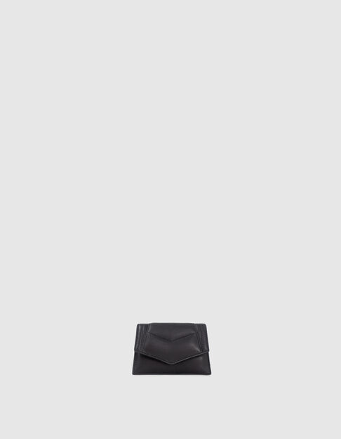 Women’s black quilted leather THE 1 ROCK card holder Size S