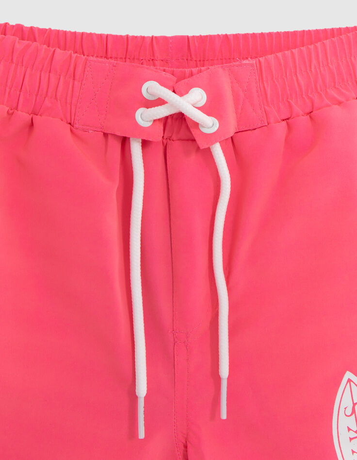 Rosa Badeshorts f&uuml;r Jungen mit Surf-Rock-Print-2