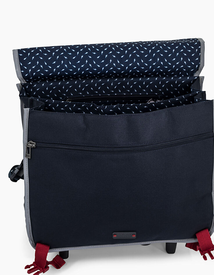 Boys’ 38cm navy IKKS Pilot trolley wheeled bag -4 Boys’ 38cm navy IKKS Pilot trolley wheeled bag -4