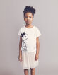 Camiseta blanco roto cropped SNOOPY ni&ntilde;a-6