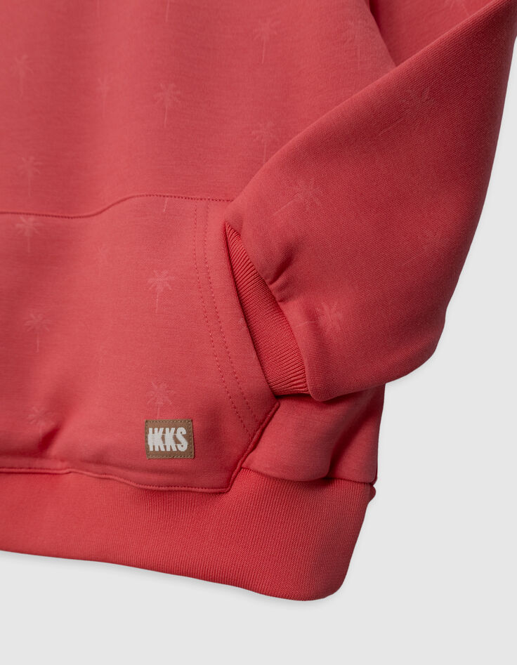 Boy's red palm hoodie-5
