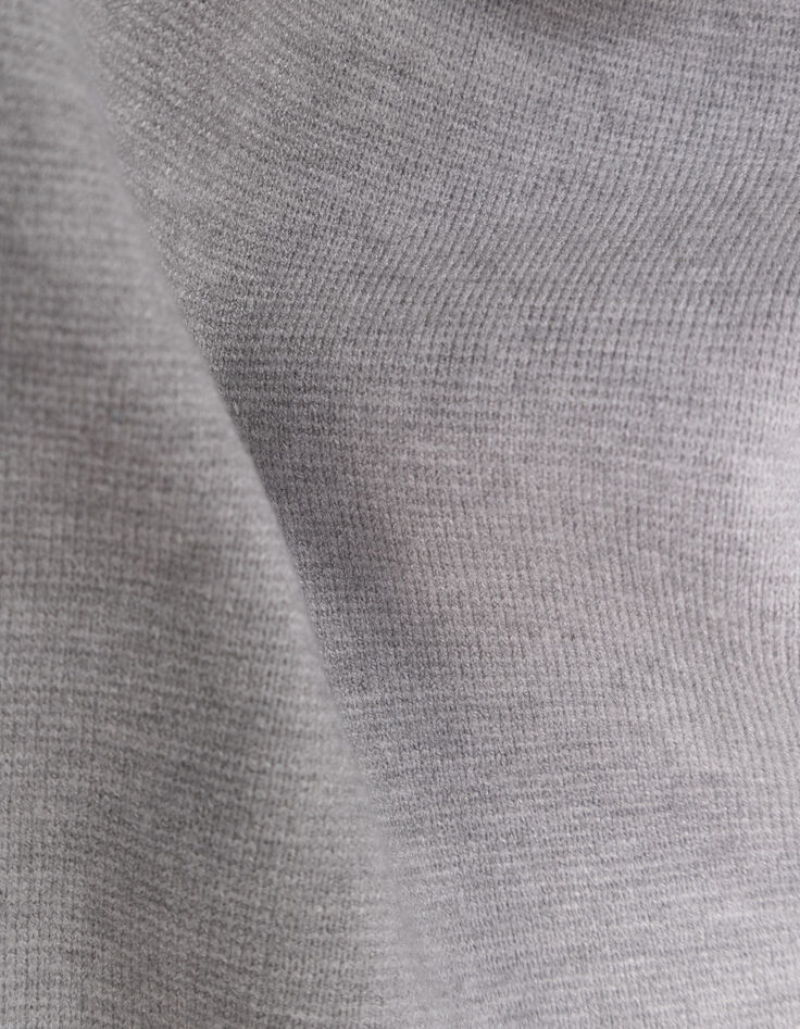 Ensemble cardigan et pantalon gris tricot bébé garçon-7