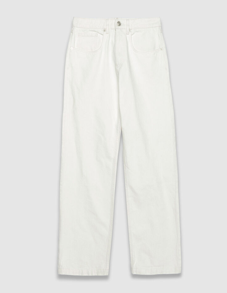 Jean droit blanc 7/8e Anders Femme-6