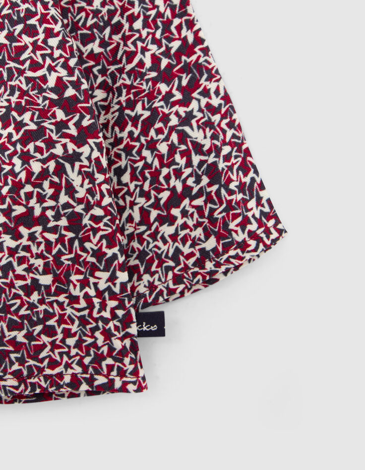 Baby girls’ ecru Ecovero® blouse with star print-5