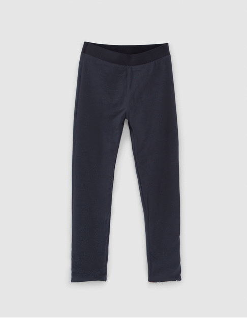 Marineblaue Mädchen-Wendeleggings mit Sternenprint