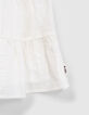Robe blanche jacquard fantaisie fille-4