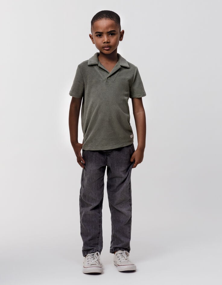 Jean JOGGER gris garçon-3
