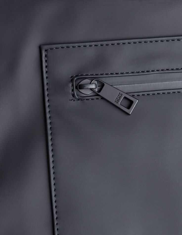 Pochette ordinateur noire nylon effet gomme Homme-5