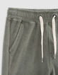 Khaki Jungenbermudas aus Frottee-9