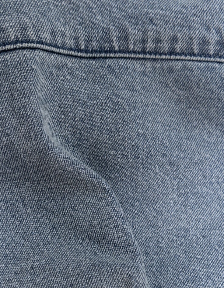 Chaqueta vaquera azul mangas extraíbles niño-8