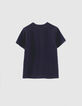 T-shirt marine poche à motif garçon-2