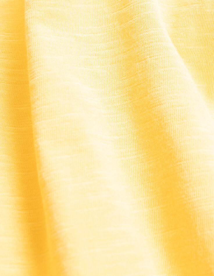 T-shirt jaune visuels palmiers guitare bébé garçon-6