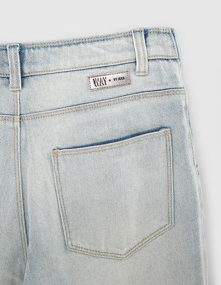 White Blue Mom-Mädchenjeans -6