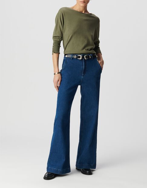 Kaki vest omkeerbaar voor/achter Dames - IKKS